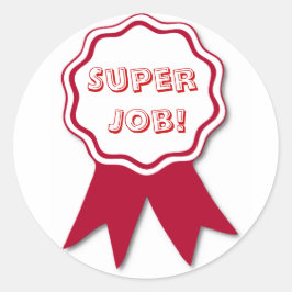 Pegatinas del premio Red Ribbon del profesor