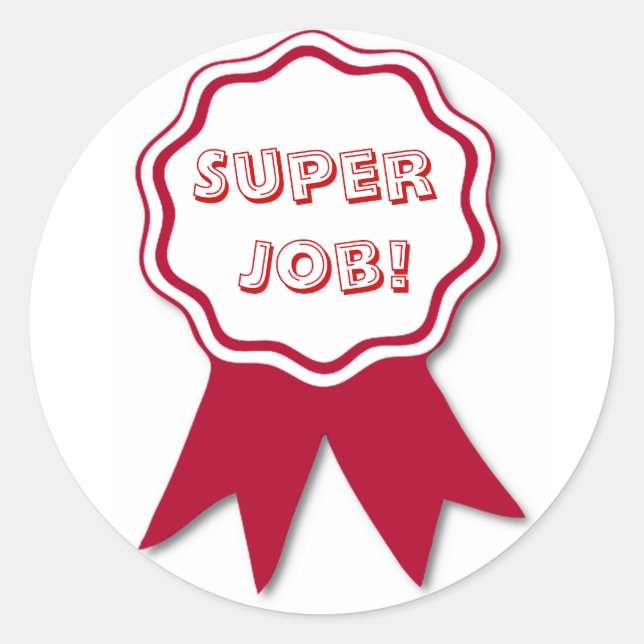 Pegatinas del premio Red Ribbon del profesor (Anverso)