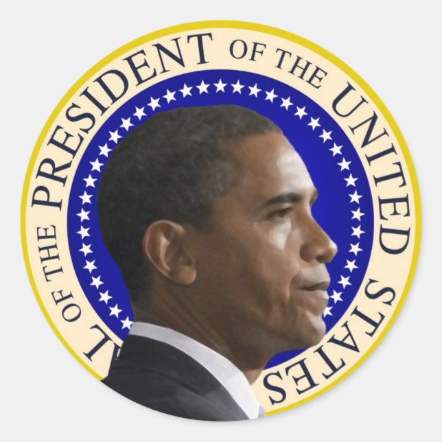 Pegatinas del presidente Obama (Anverso)