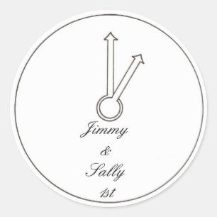 Pegatinas del Primer Aniversario de Clock One Oclo