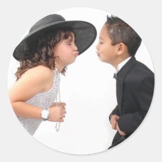 Pegatinas del primer beso