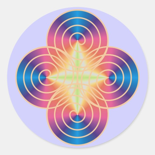 Pegatinas del prisma espriral (Anverso)