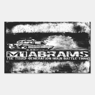 Pegatinas del Rectángulo de Abrams M1