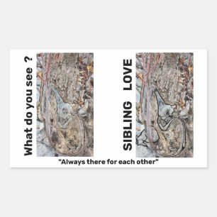 Pegatinas del Rectángulo de Amor Parecido