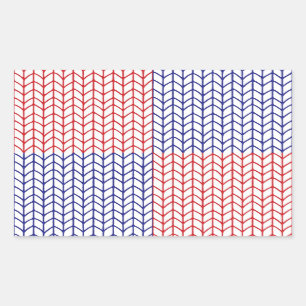 PEGATINAS del Rectángulo del KNIT de AMÉRICA