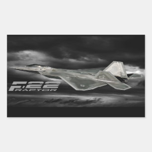 Pegatinas del rectángulo del RAPAZ F-22