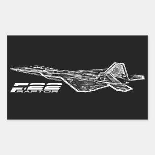 Pegatinas del rectángulo del RAPAZ F-22