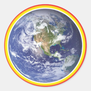 Pegatinas del resplandor de MotherEarth de los