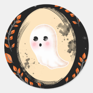 Pegatinas del retrato fantasma de Halloween