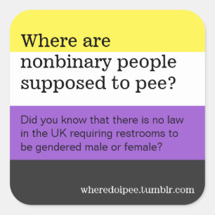 Pegatinas del retrete público