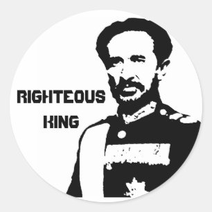 Pegatinas del Rey recto Selassie I