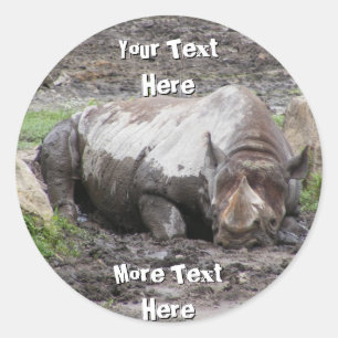 Pegatinas del rinoceronte de sulfuro