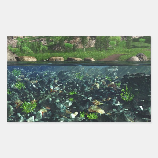 Pegatinas del río Cwm (Anverso)