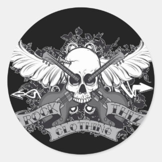 Pegatinas del Rock Thiz Clothing Skull & Wings