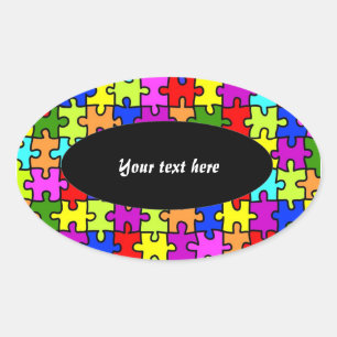 pegatinas del "rompecabezas colorido"