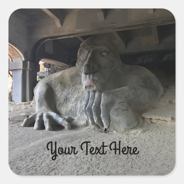 Pegatinas del Seattle Fremont Troll #1 (Anverso)