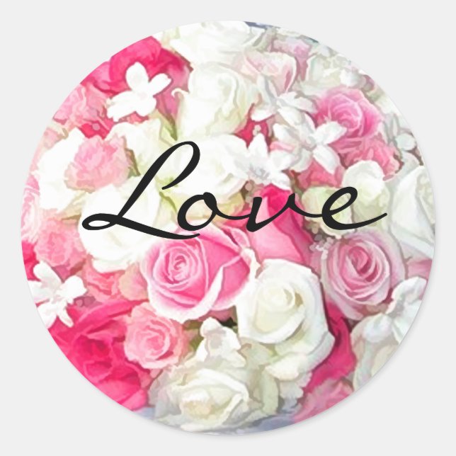 Pegatinas del Sello para sobres de amor (Anverso)