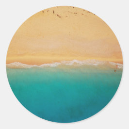Pegatinas del Sello para sobres de playa