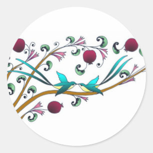 Pegatinas del sello para sobres del árbol de la vi