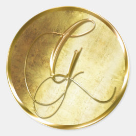 Pegatinas del Sello para sobres G Monogram Faux Go