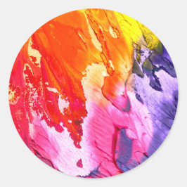 Pegatinas del Sello para sobres Rainbow Paint