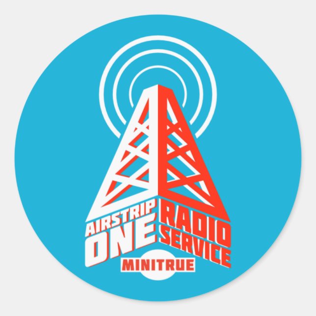 Pegatinas del Servicio de Radio Airstrip One (Anverso)