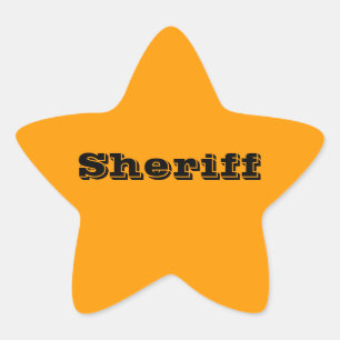 Pegatinas del Sheriff Badge