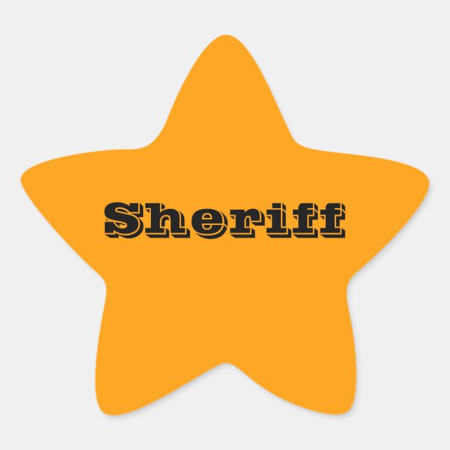 Pegatinas del Sheriff Badge (Anverso)