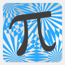 Pegatinas del símbolo Pi retro - Regalo genial del