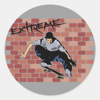 Pegatinas del Skateboarding Extrema