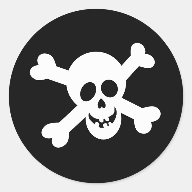 Pegatinas del Skull de Halloween (Anverso)