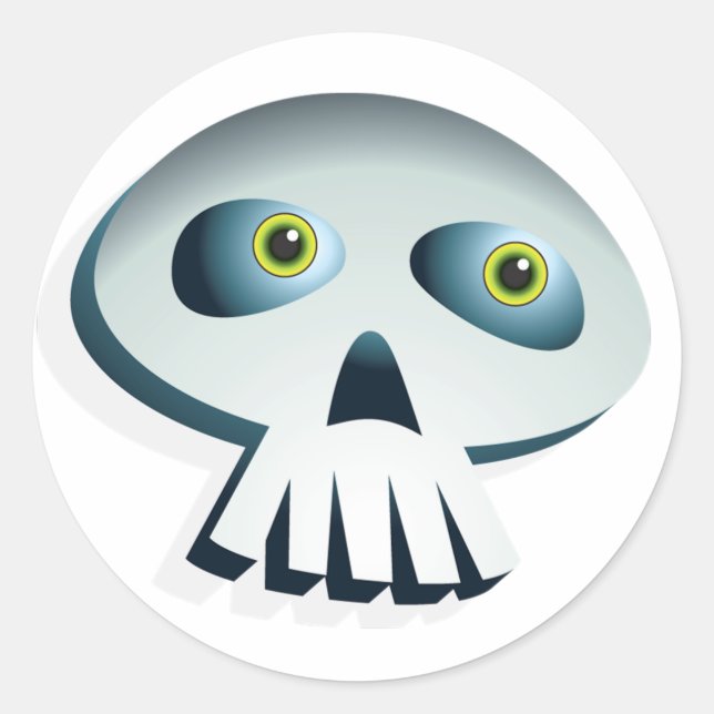 Pegatinas del Skull de Halloween (Anverso)