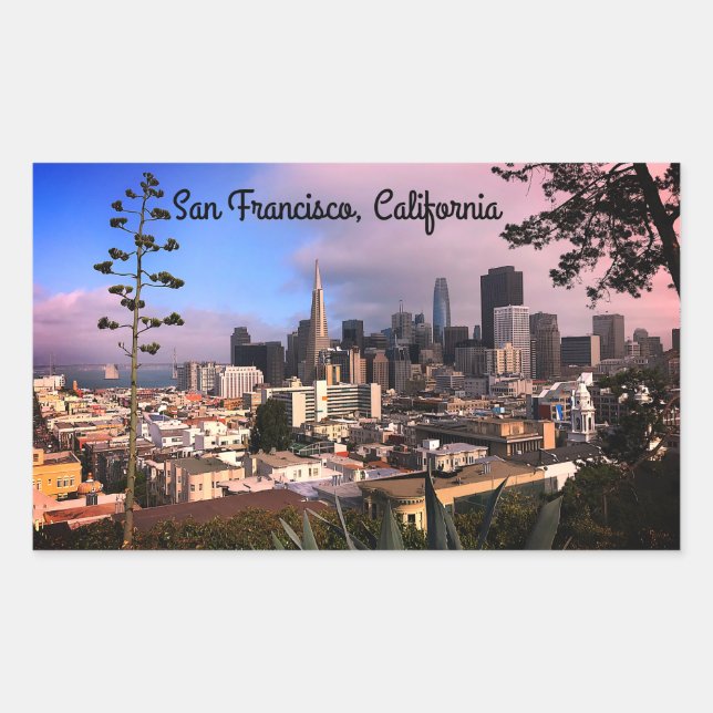 Pegatinas del Skyline #12-3 de San Francisco (Anverso)