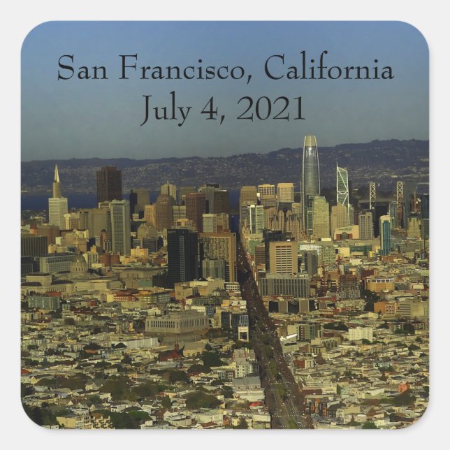 Pegatinas del Skyline #13-2 de San Francisco (Anverso)