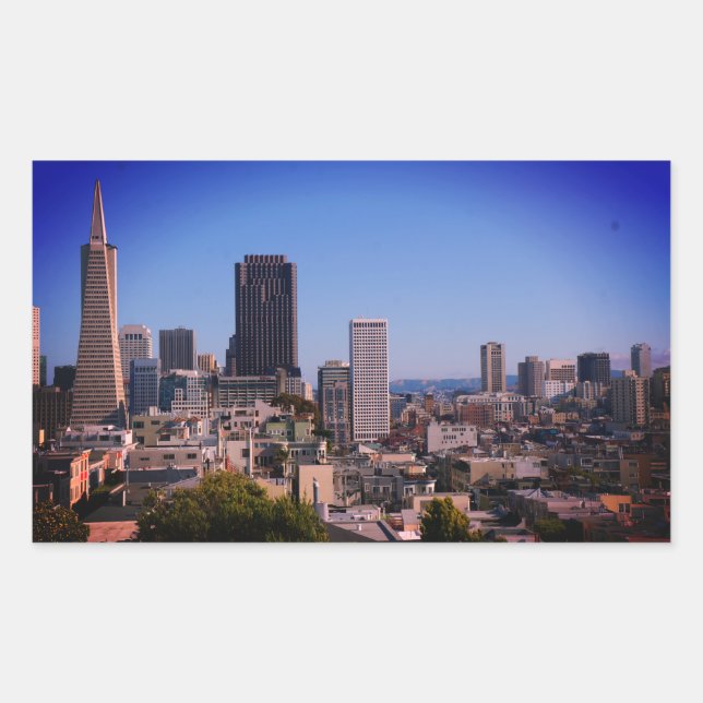 Pegatinas del Skyline #1 de San Francisco (Anverso)