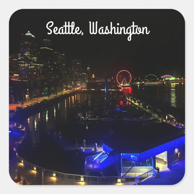 Pegatinas del Skyline #6 de Seattle (Anverso)