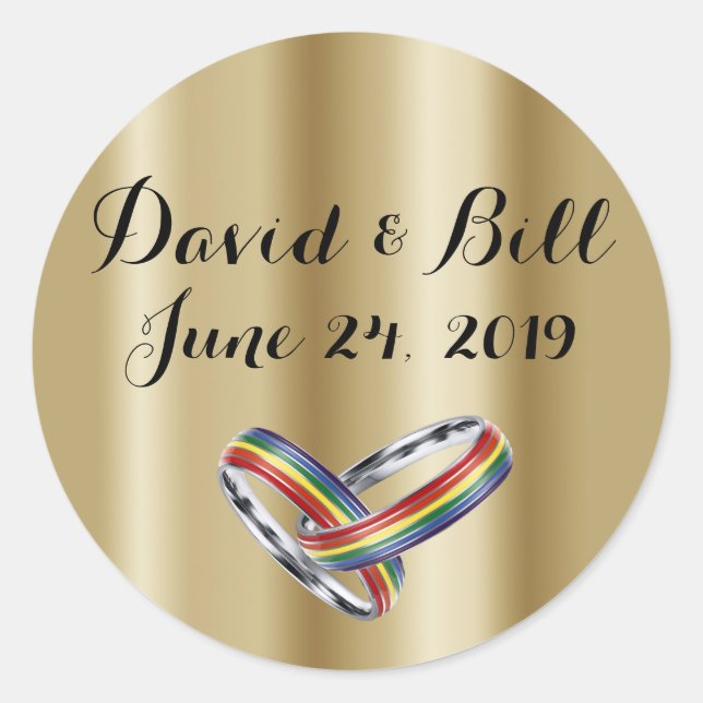 Pegatinas del sobre de la invitación de la boda (Anverso)