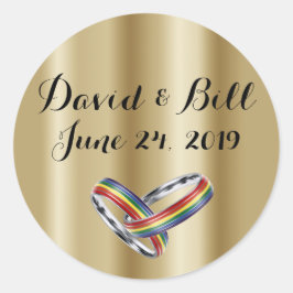 Pegatinas del sobre de la invitación de la boda