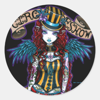 pegatinas del Steampunk Circus Tattoo Sideshow