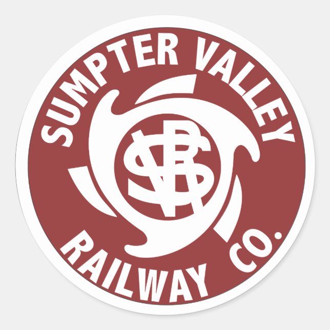 Pegatinas del Sumpter Valley Railroad (Anverso)