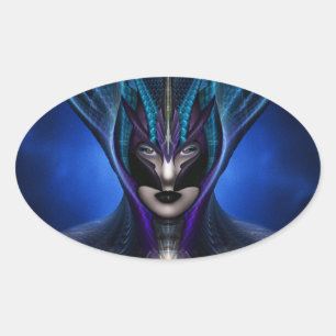 Pegatinas del Taidushan Sai Shadow Blue Oval