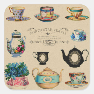 Pegatinas del té