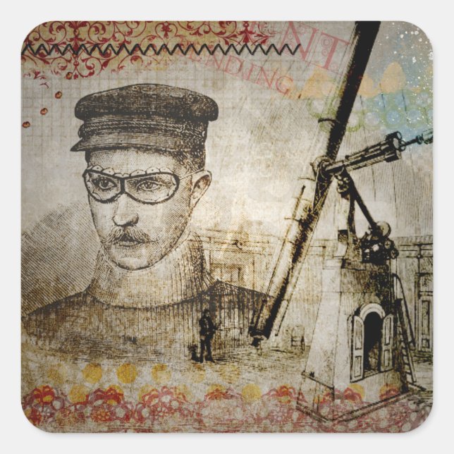 Pegatinas del Telescopio Científico Inventor de St (Anverso)