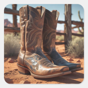Pegatinas del tema occidental   Cowboy Boots