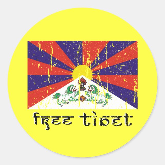 Pegatinas del Tíbet Libre (Anverso)