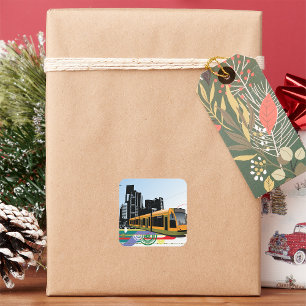 Pegatinas del tranvía urbano