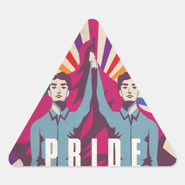 Pegatinas del Triángulo de la Revolución del Orgul (Anverso)