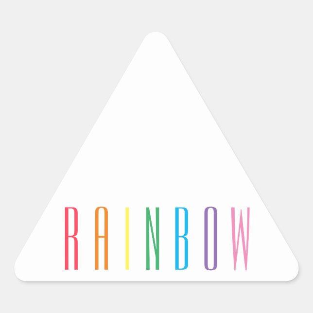PEGATINAS del Triángulo de RÁINBOW (Anverso)
