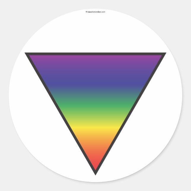 Pegatinas del Triángulo del Arcoiris (Anverso)