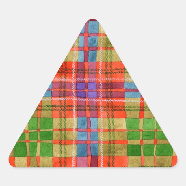 PEGATINAS del triángulo MAC RAE TARTAN (Anverso)